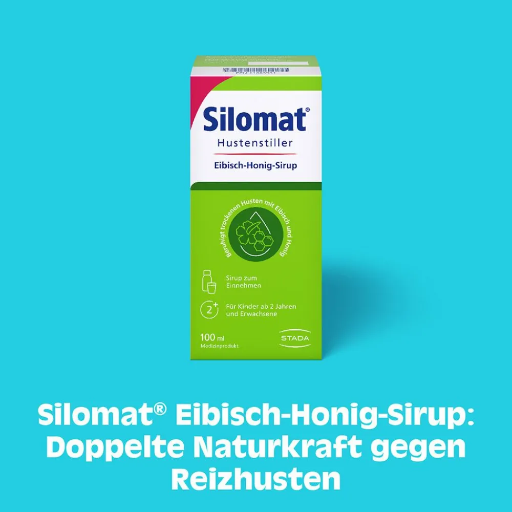 Hustenstiller Eibisch-Honig-Sirup, pflanzlich gegen Reizhusten>Silomat Online
