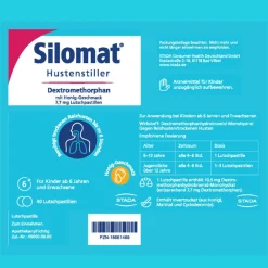 Hustenstiller Lutschpastillen mit Honiggeschmack, mit Dextromethorphan gegen Reizhusten|Silomat Outlet