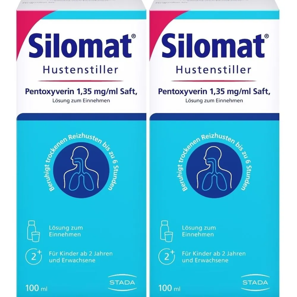 SILOMAT Hustenstiller Pentoxyverin Saft 100ml, gegen Reizhusten| Clearance