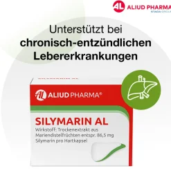 Silymarin AL zur unterstüzenden Behandlung bei chronisch-entzündlichen Lebererkrankungen><noscript><img width=