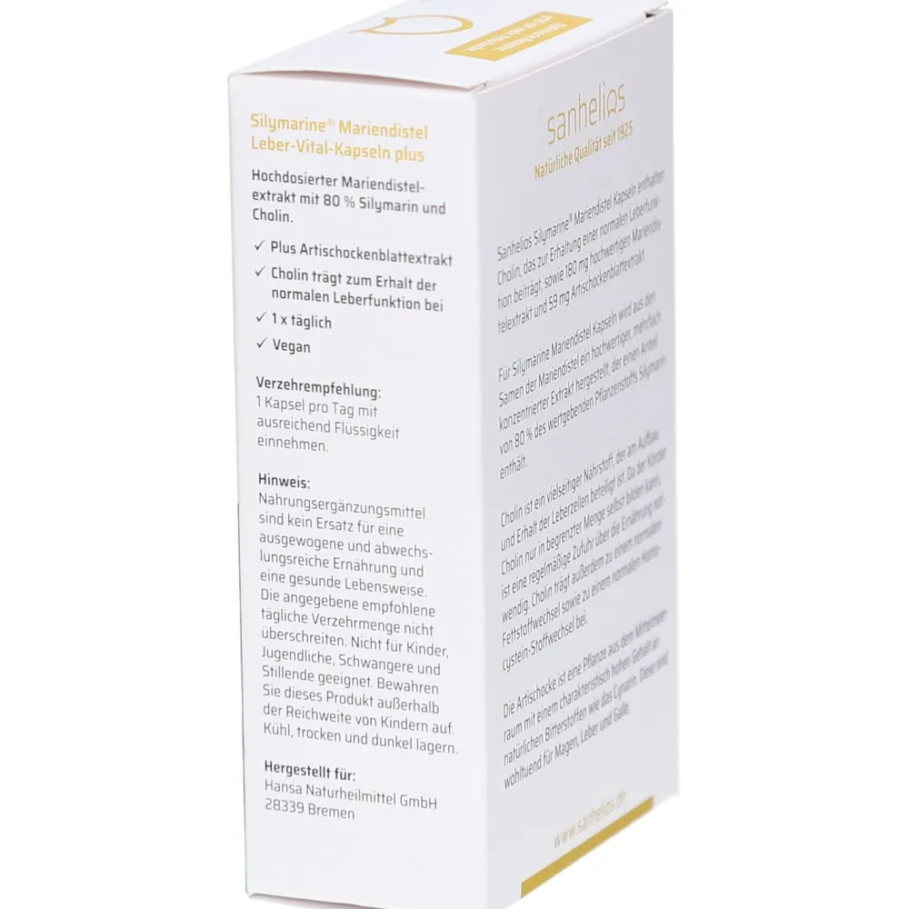 Silymarine® Mariendistel Leber-Vital-Kapseln plus> New