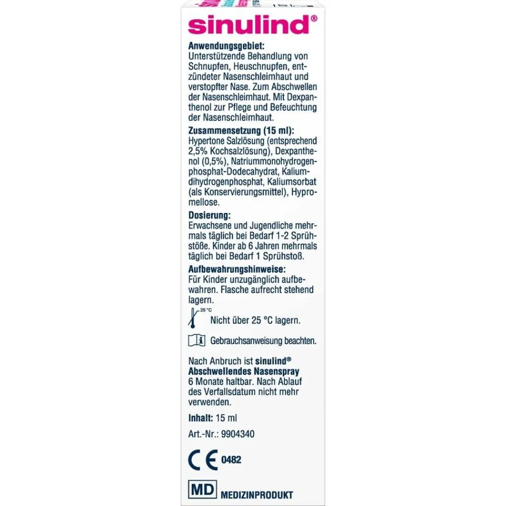 sinulind® Abschwellendes Nasenspray> New