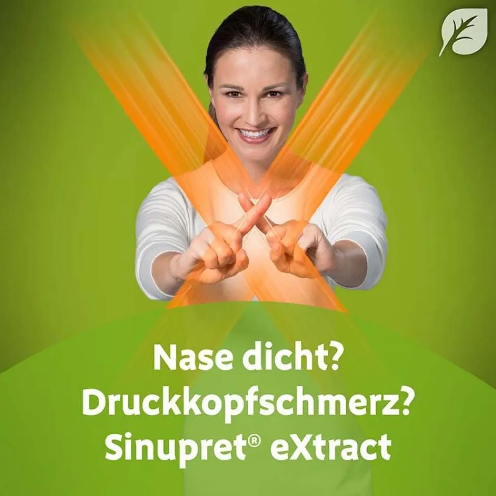 ® eXtract löst den Schleim, öffnet die Nase, befreit den Kopf>Sinupret Best