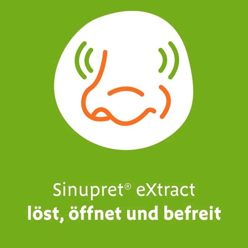 ® eXtract löst den Schleim, öffnet die Nase, befreit den Kopf>Sinupret Best