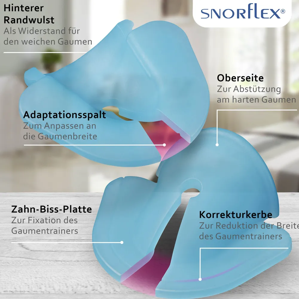 Snorflex - Gaumfit - Gaumentrainer gegen Schnarchen inkl. Aufbewahrungsbox> Best