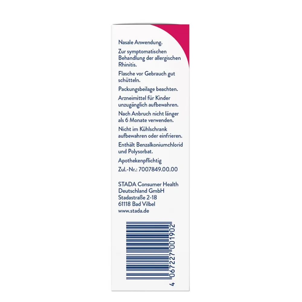 SNUP® Allerg Nasenspray mit Azelastin und Fluticason> Clearance