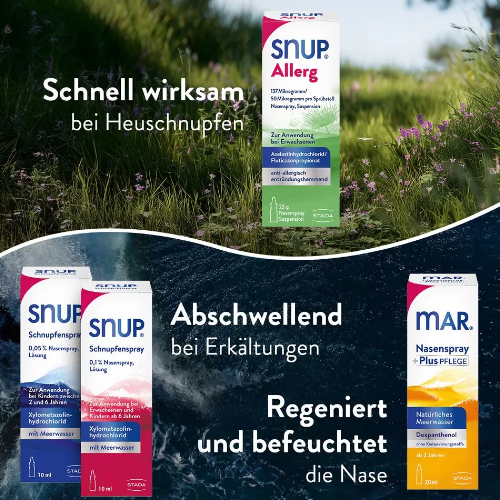 SNUP® Allerg Nasenspray mit Azelastin und Fluticason> Clearance