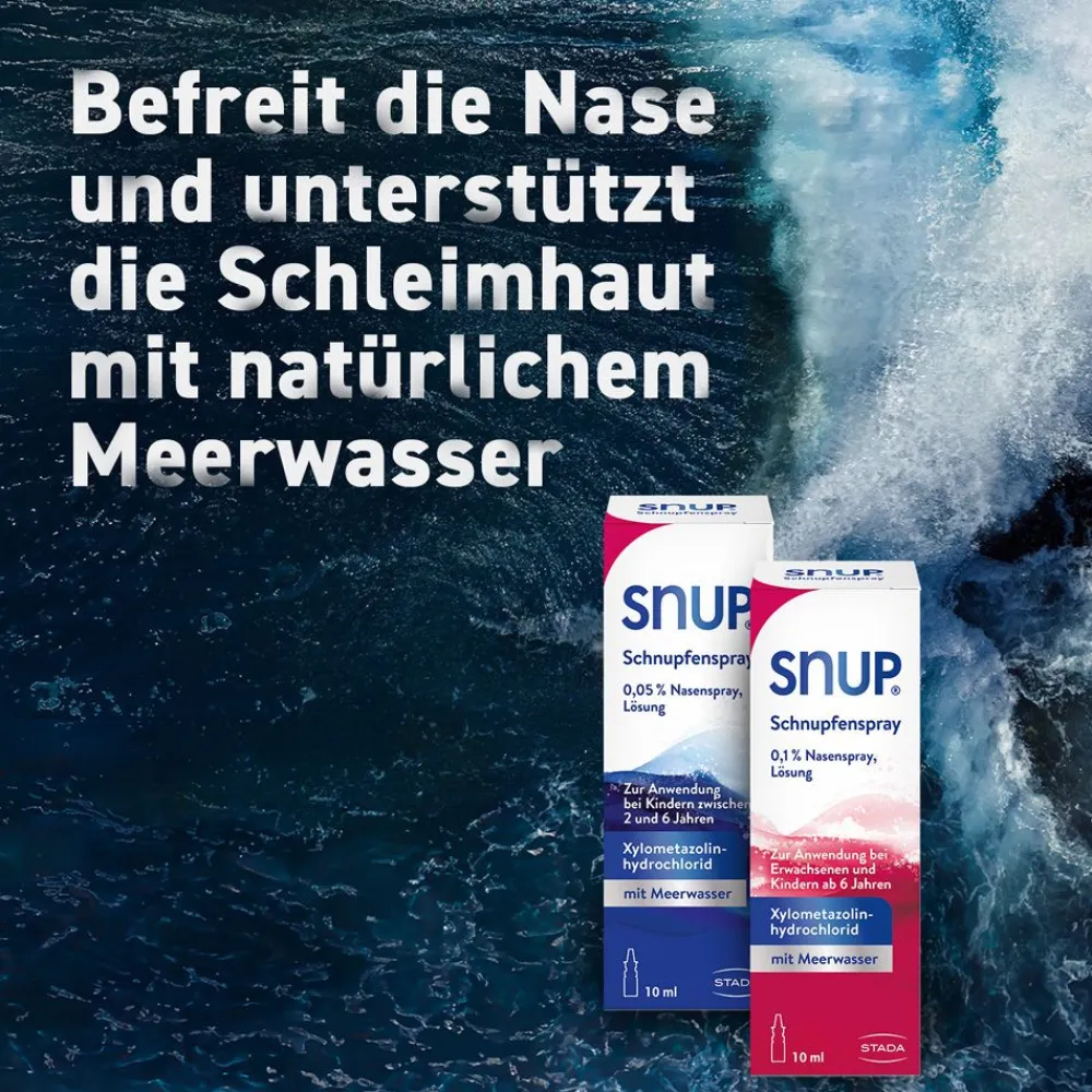 ® Schnupfenspray - Nasenspray mit Meerwasser und Xylometazolin>SNUP Online