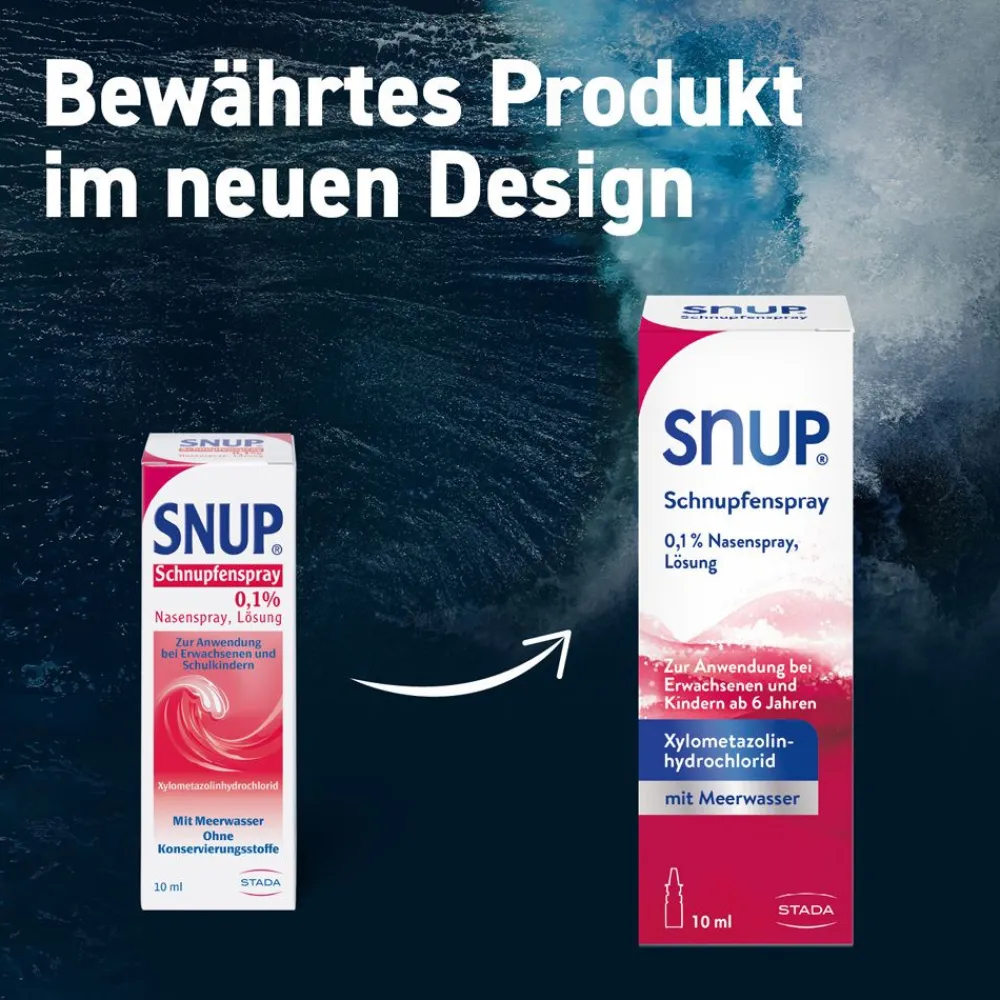 ® Schnupfenspray - Nasenspray mit Meerwasser und Xylometazolin>SNUP Online