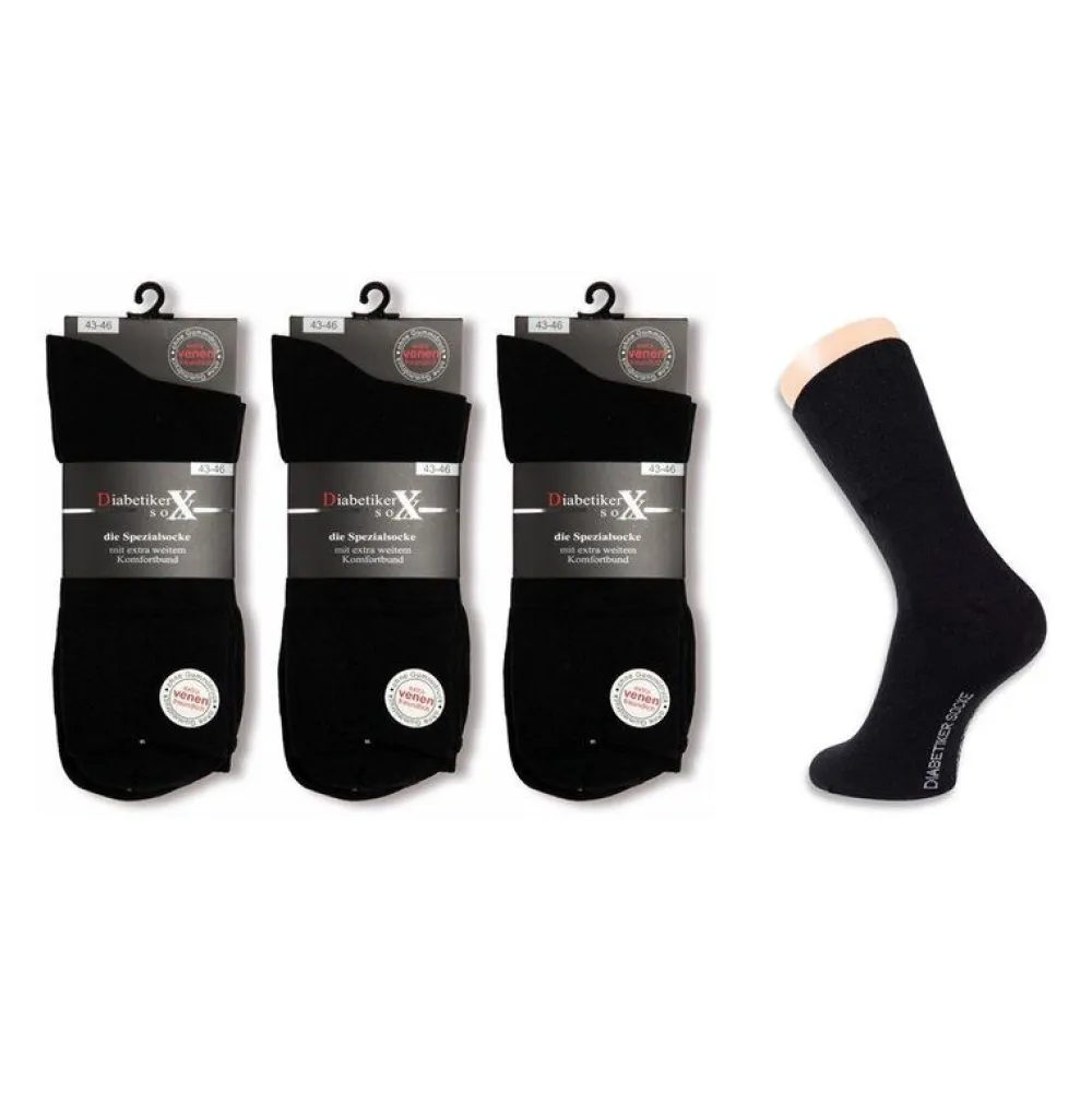 Sobi Herren Diabetiker Socken o. Gummi| Clearance