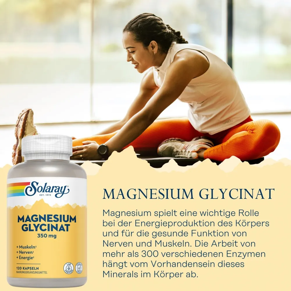 Solaray Magnesium Glycinat 350| New