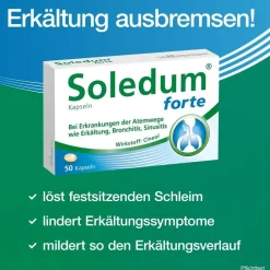 ® forte Kapseln bei Erkältung, Bronchitis & Sinusitis|Soledum