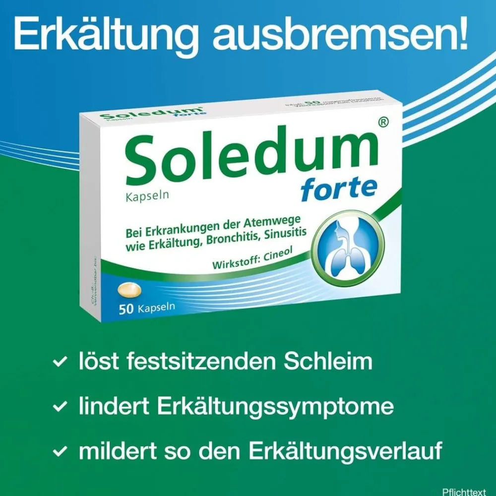 ® forte Kapseln bei Erkältung, Bronchitis & Sinusitis|Soledum