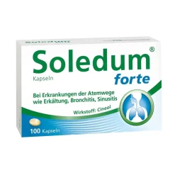 ® forte Kapseln bei Erkältung, Bronchitis & Sinusitis|Soledum Hot