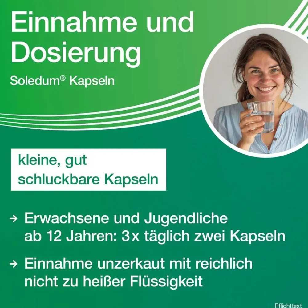 Soledum® Kapseln bei Erkältung, Bronchitis & Sinusitis|Soledum Kapseln Clearance