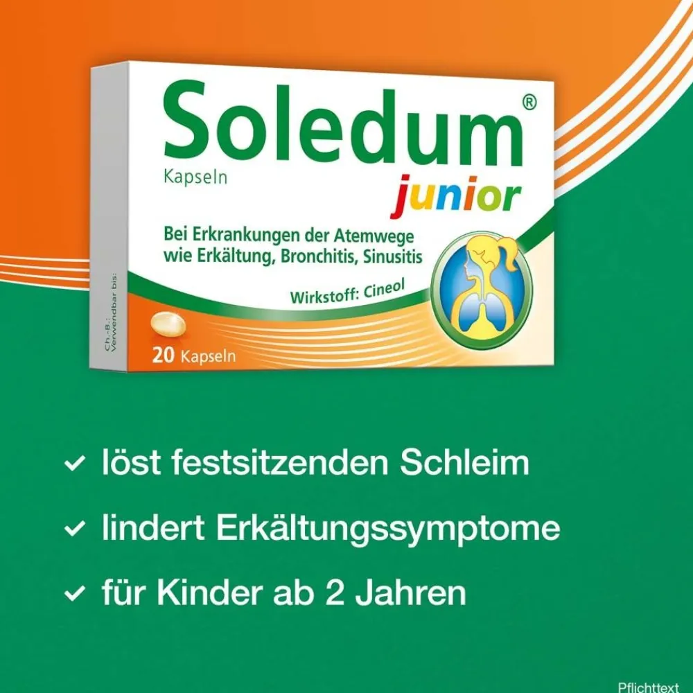 ® Kapseln junior bei Erkältung, Bronchitis & Sinusitis>Soledum Hot