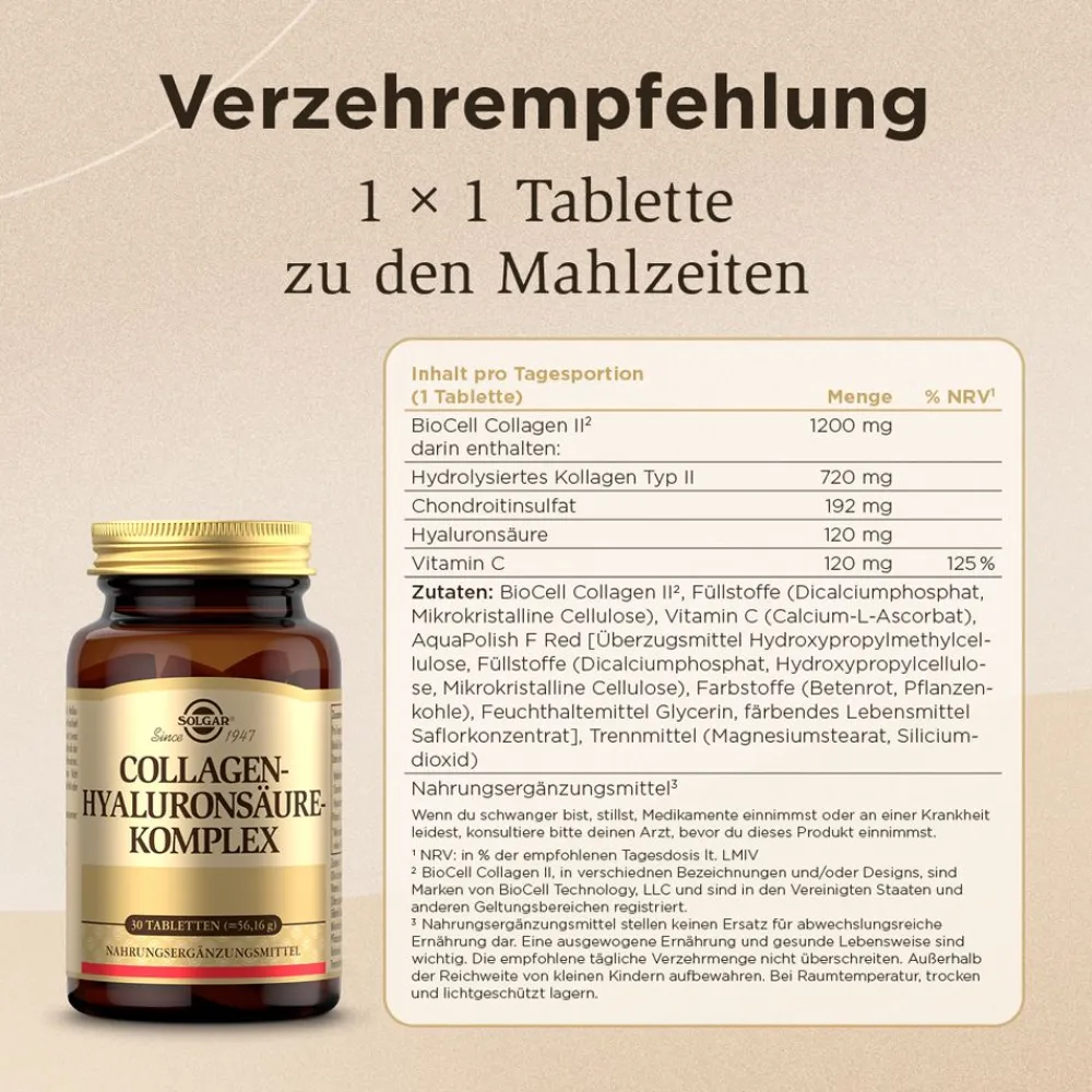 Solgar® Collagen-Hyaluronsäure-Komplex>