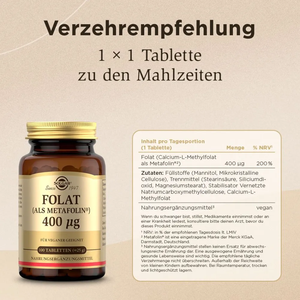 SOLGAR® Folat 400 µg| Sale
