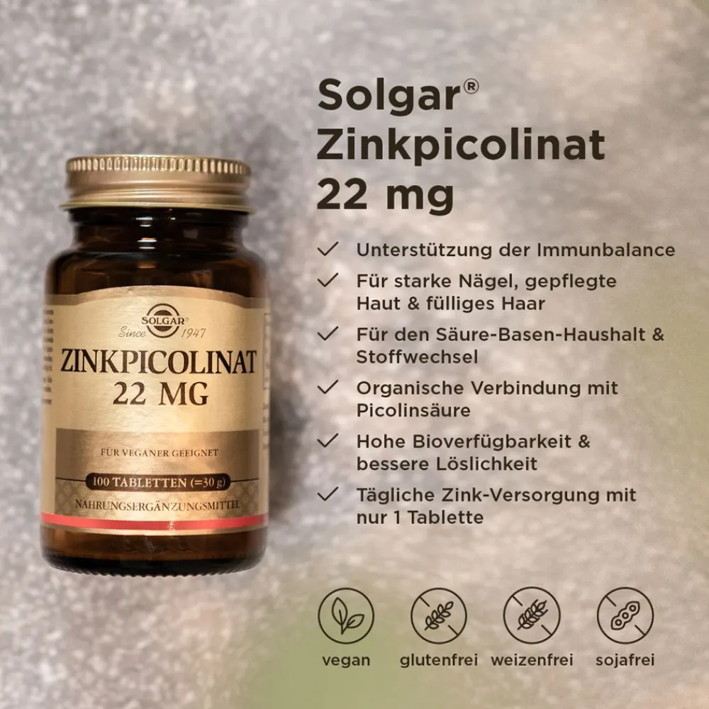 SOLGAR® Zinkpicolinat 22 mg| Discount