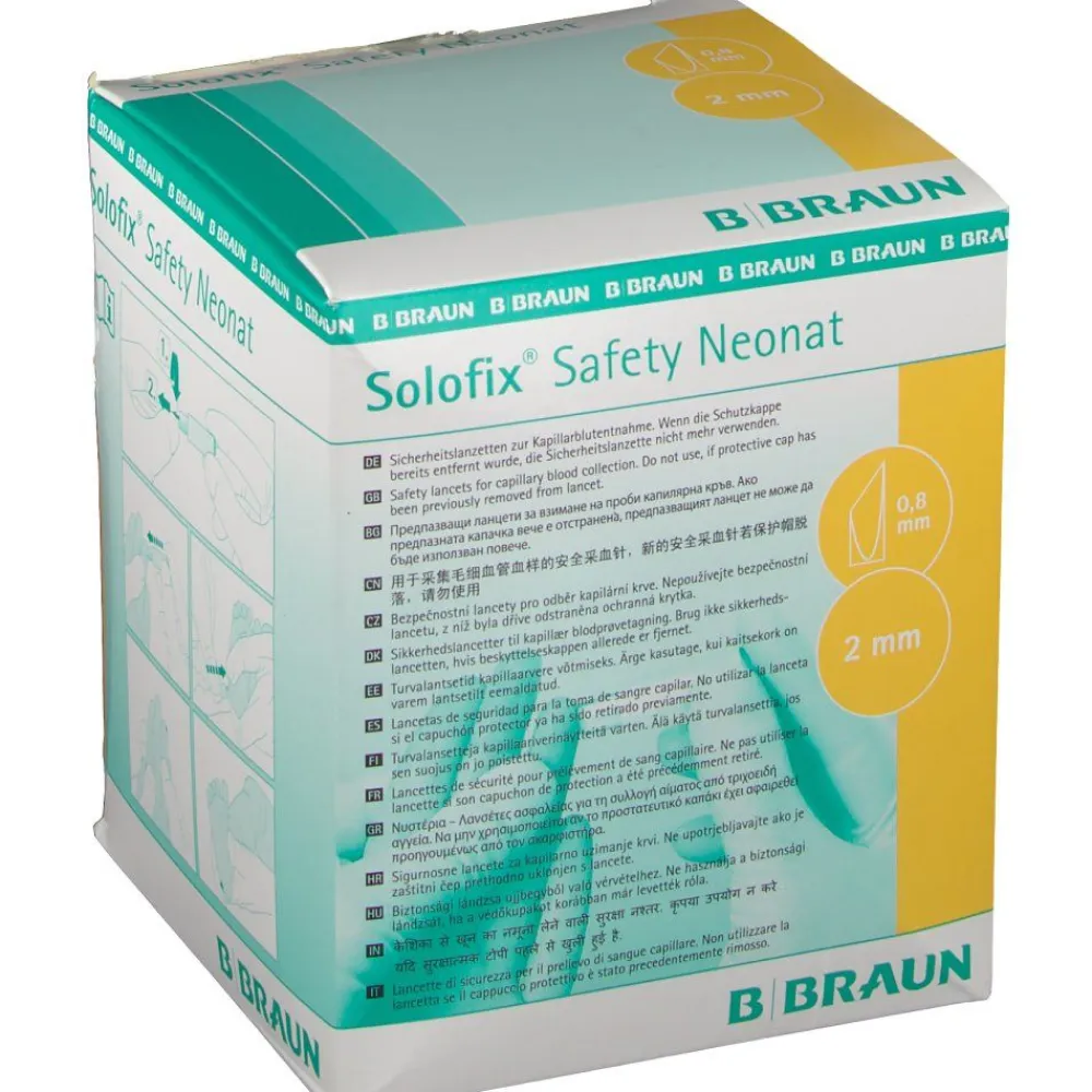 Solofix® Safety Neonat 0,8 x 2,0 mm> New