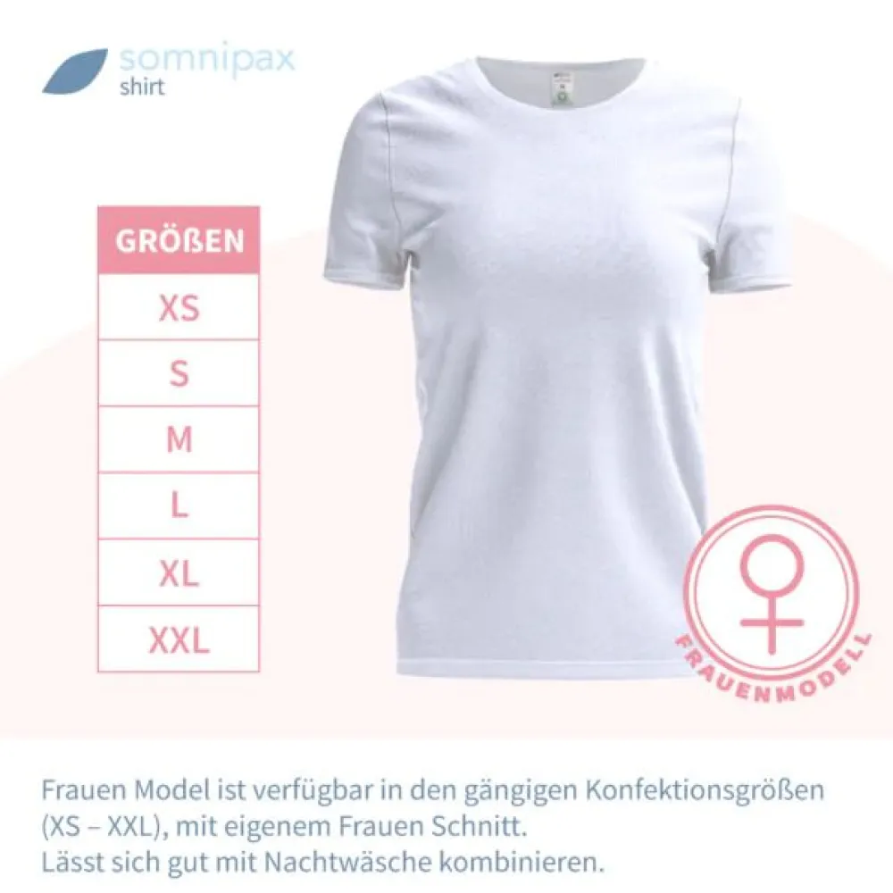 somnipax shirt Comfort mit Luftkissen - Lagerungs-Shirt gegen Schnarchen, für Frauen Gr. XS| Outlet