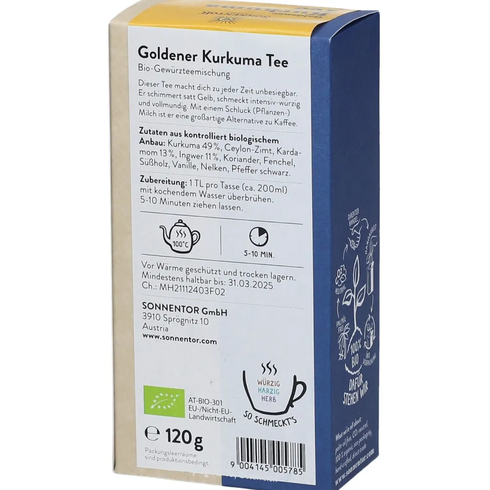 ® Bio Goldener Kurkuma-Tee>SonnentoR Outlet