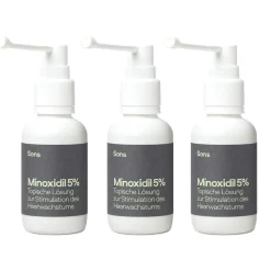 SONS Minoxidil 50mg/ml Lösung für Männer bei erblich bedingtem Haarausfall, Pumpspender, 3 Monate| Best