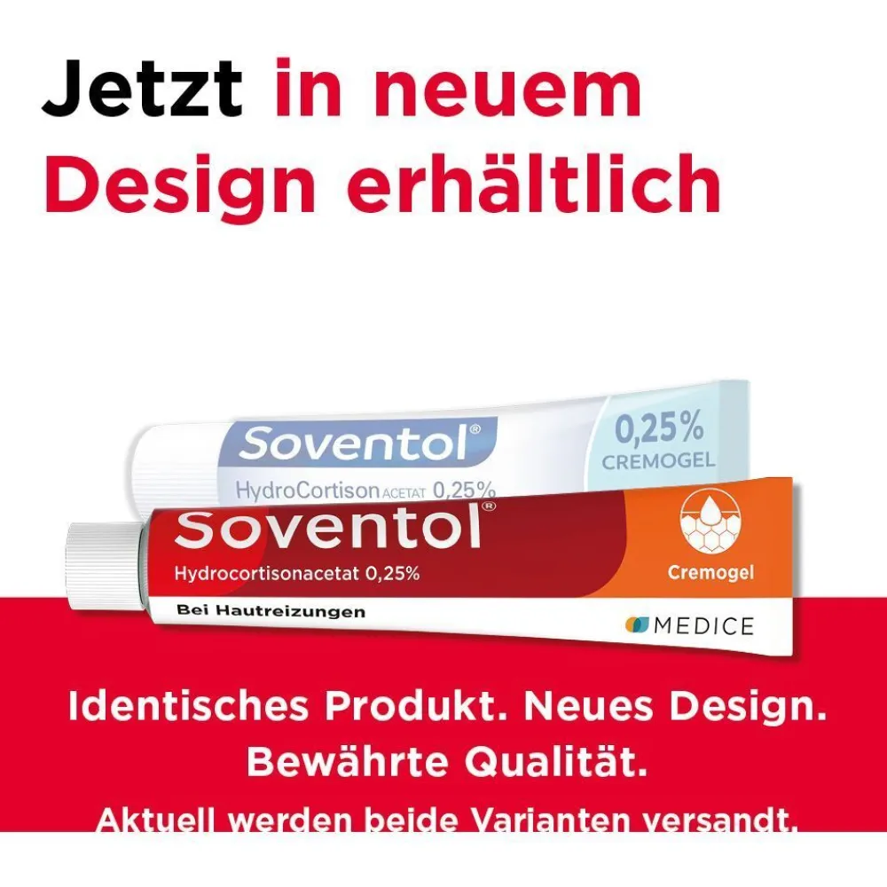 HydroCortisonACETAT 0,25% Hautentzündungen|Soventol Online