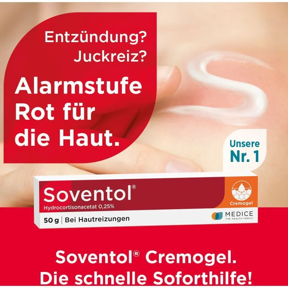 HydroCortisonACETAT 0,25% Hautentzündungen|Soventol Online