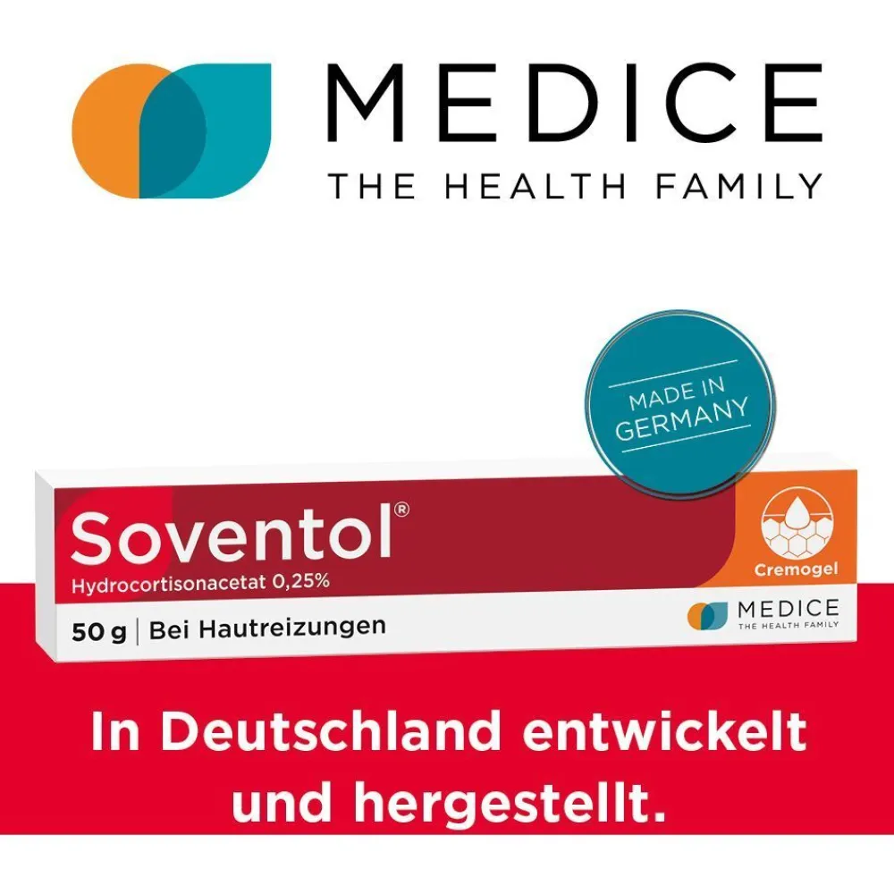 HydroCortisonACETAT 0,25% Hautentzündungen|Soventol Online