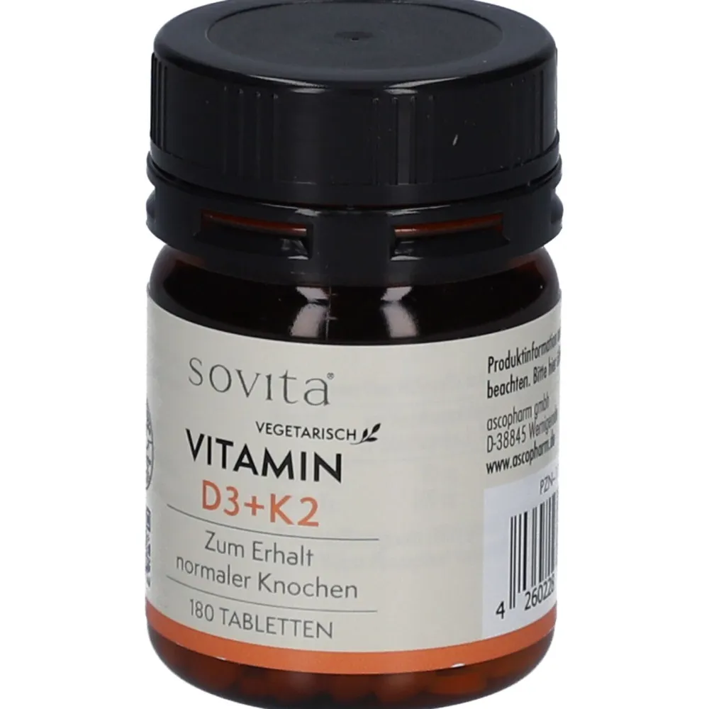 sovita Vitamin D3+K2 Tabletten – für normale Knochenfunktion> Sale