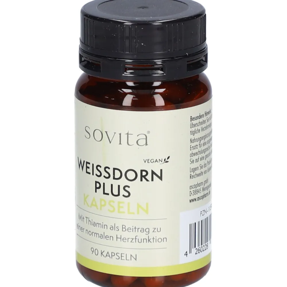Sovita Weissdorn Plus Kapseln – Mit Thiamin für die Herzfunktion> Discount