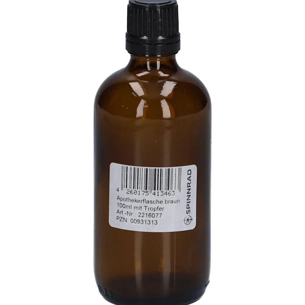 Apothekerflasche braun mit Tropfer|Spinnrad Hot