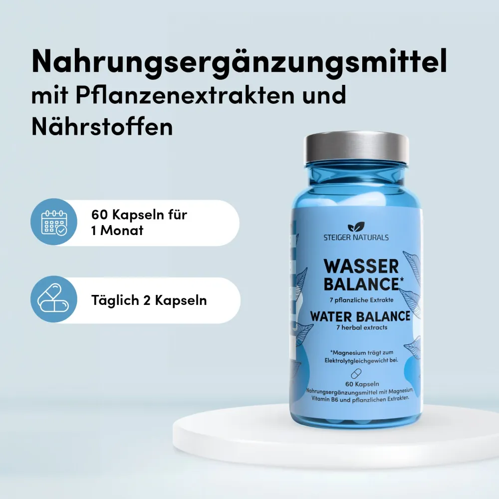 Wasser Balance, natürlicher Entwässerungs-Komplex>STEIGER NATURALS Clearance