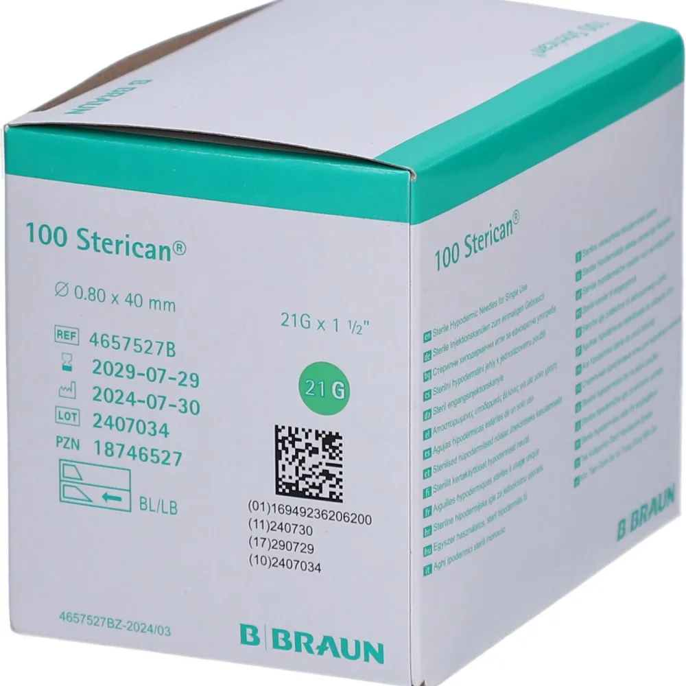 Sterican® Einmalkanüle 21 G 40 mm> Hot
