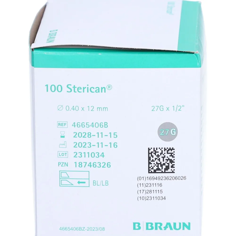 STERICAN Einmalkanüle 27 G 12 mm>B-BRAUN