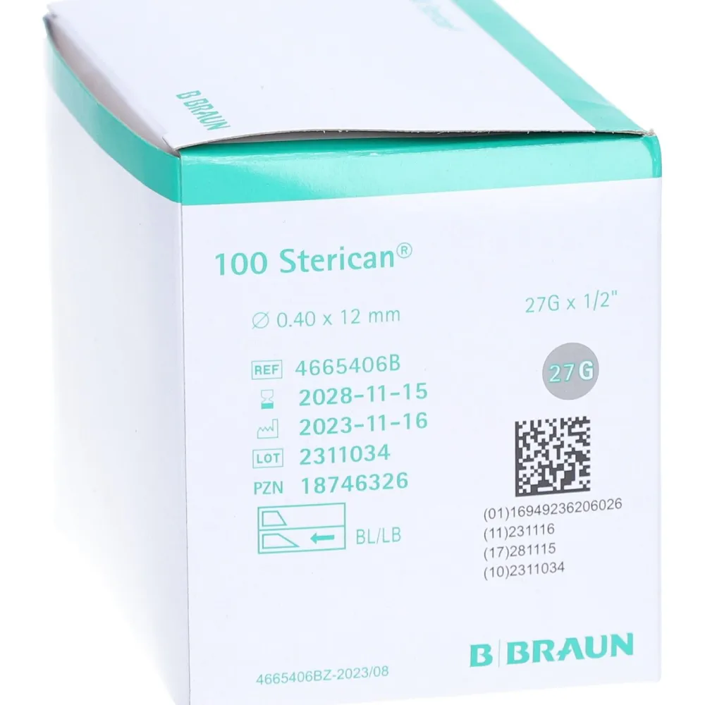 STERICAN Einmalkanüle 27 G 12 mm>B-BRAUN
