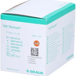 Sterican® Insulinkanüle G26 x 1/2 Zoll 0,45 x 12 mm braun>B-BRAUN Hot