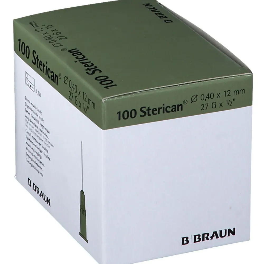 Sterican® Insulinkanüle G27 x 1/2 Zoll 0,40 x 12 mm grau|