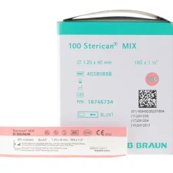 Sterican Mix stumpfe Kanülen 18G x 1 ½ '' / Ø 1,20 x 40mm> New