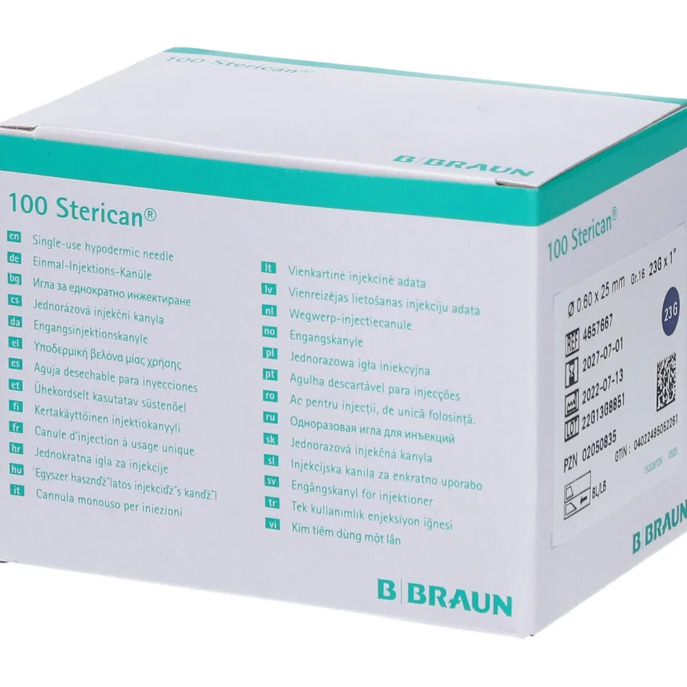 Sterican® Standardkanüle Gr. 16 G23 x 1 Zoll 0,60 x 25 mm blau> Clearance