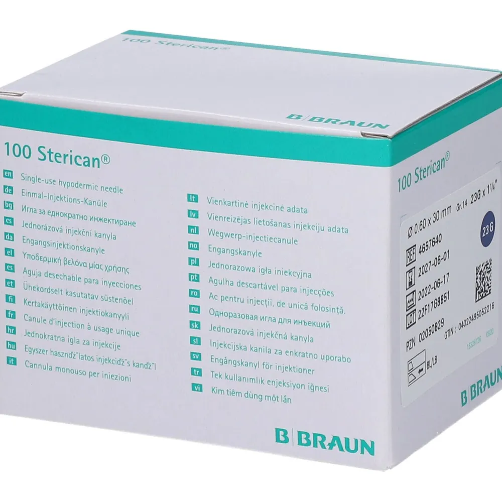 Sterican® Standardkanüle Gr. 14 G23 x 1 1/4 Zoll 0,60 x 30 mm blau> Online