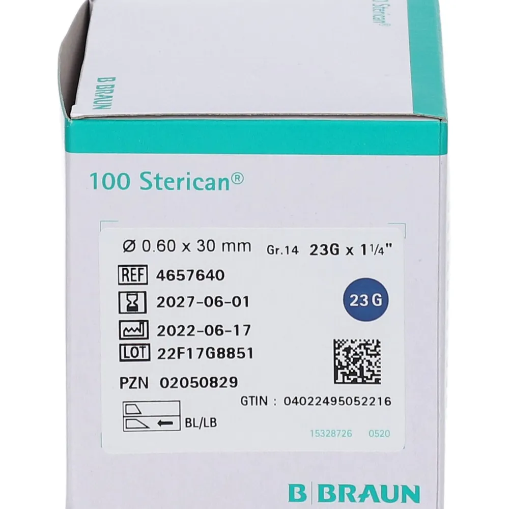 Sterican® Standardkanüle Gr. 14 G23 x 1 1/4 Zoll 0,60 x 30 mm blau> Online