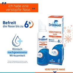 Stérimar Verstopfte Nase, 100% natürliches Meerwasser Nasenspray, 2 in 1 Spray und Spülung, für Erwachsene und Kinder ab 3 Jahren, 100ml><noscript><img data-lazyloaded=