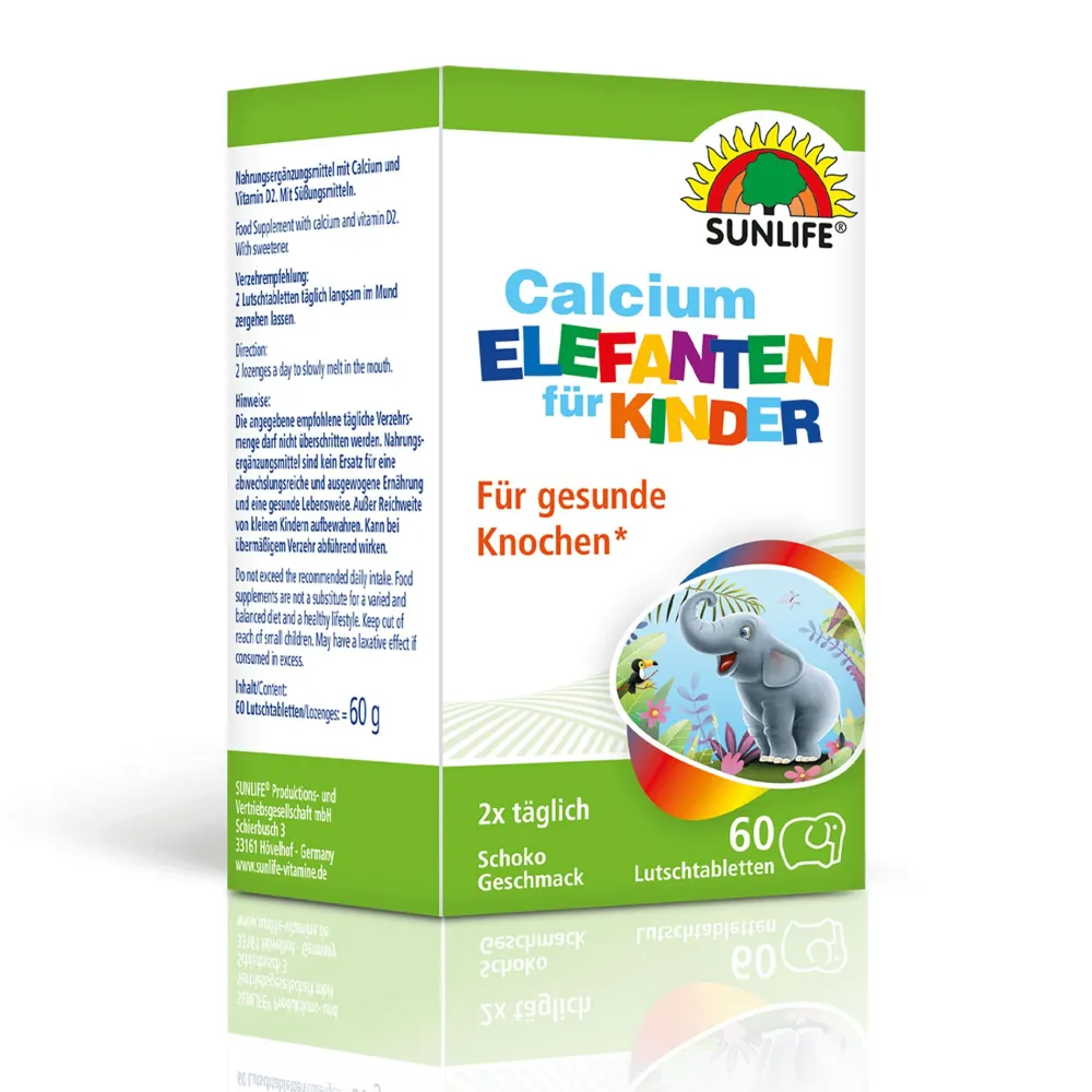 SUNLIFE® Calcium Elefanten Kinder Lutschtabletten> Discount