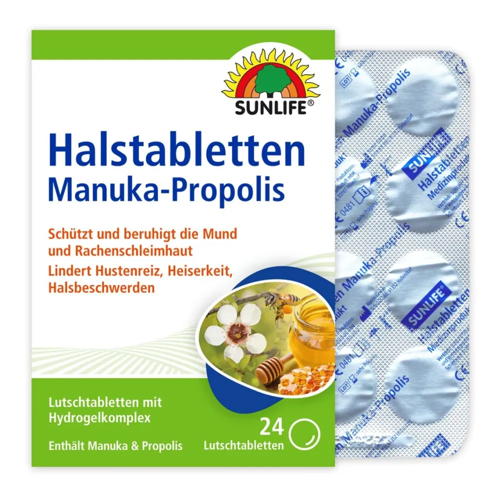 Sunlife Halstabletten Manuka-Propolis| Online