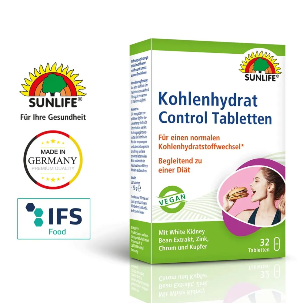 Sunlife Kohlenhydrat Control Tabletten| Hot