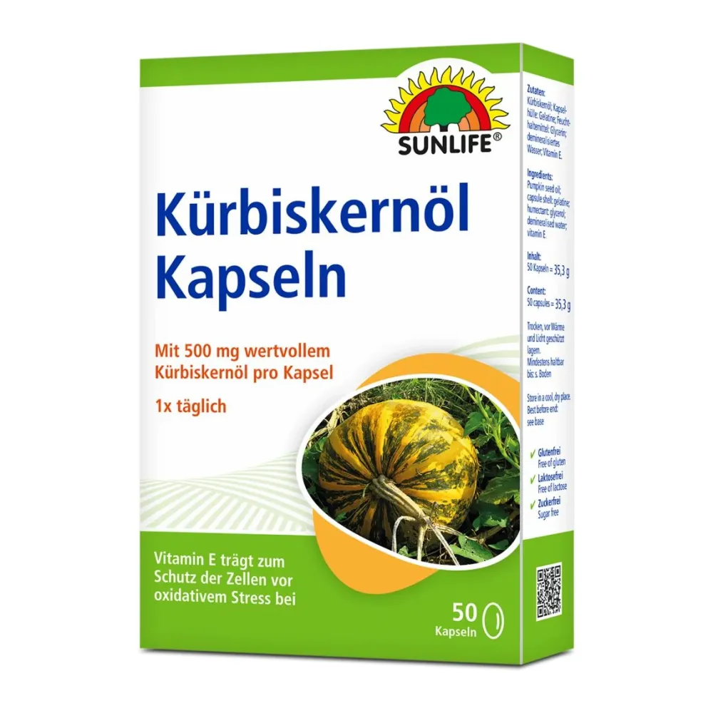 Sunlife Kürbiskernöl Kapseln| Hot