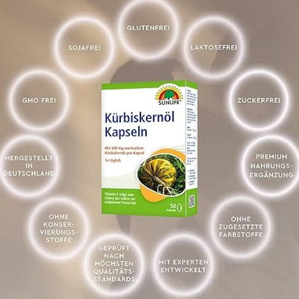 Sunlife Kürbiskernöl Kapseln| Hot
