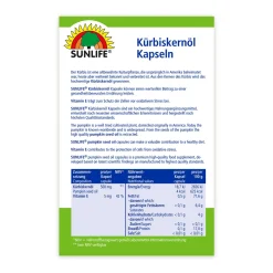 Sunlife Kürbiskernöl Kapseln| Hot
